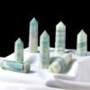 7 Sizes of Caribbean Blue Calcite Crystal Tower Pillar Wholesale 102070000-2