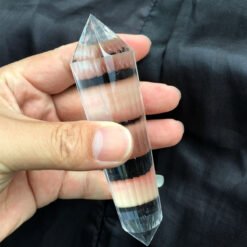 7 Sizes of Clear Quartz Double-Terminated Crystal Point Wholesale 102215000-1