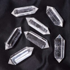 7 Sizes of Clear Quartz Double-Terminated Crystal Point Wholesale 102200000-1