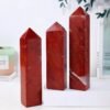 7 Sizes of Red Jasper Crystal Tower Pillar Wholesale 102081000-2