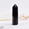 8 Sizes of Black Obsidian Crystal Tower Pillar Wholesale 102007000