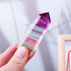 8 Sizes of Candy Color Fluorite Crystal Tower Pillar Wholesale 102053000-1