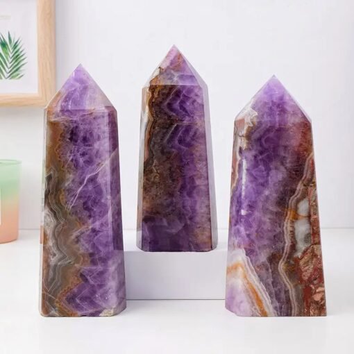 8 Sizes of Purple Dream Amethyst Crystal Tower Pillar 0.3 - 1.5kg Wholesale 102144000-1