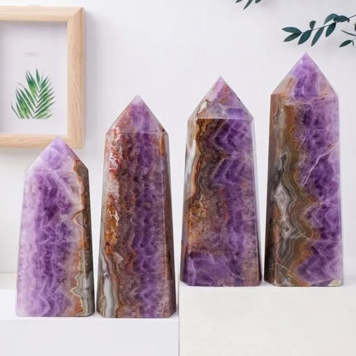 8 Sizes of Purple Dream Amethyst Crystal Tower Pillar 0.3 - 1.5kg Wholesale 102144000-2