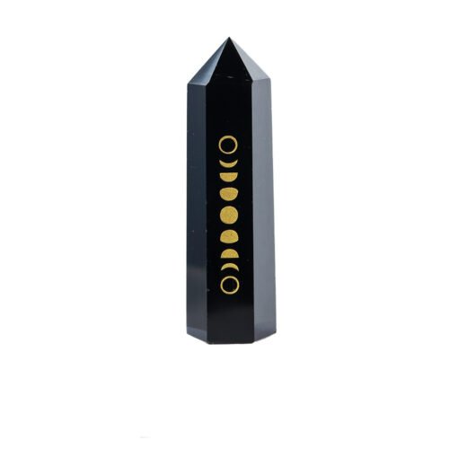 Black Obsidian Crystal Tower Pillar Wholesale 102080001