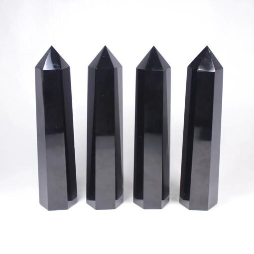 Black Obsidian Crystal Tower Pillar Wholesale 102233001