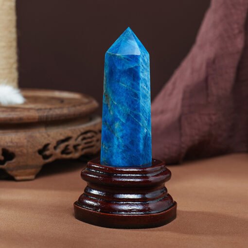 Blue Apatite Crystal Tower Pillar Wholesale 102097005