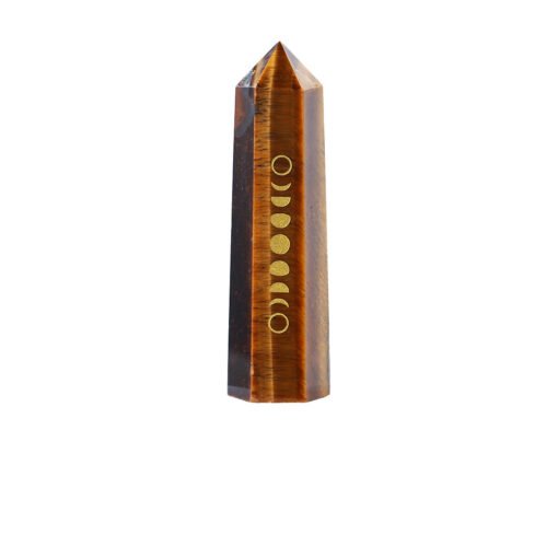 Brown Tigers Eye Crystal Tower Pillar Wholesale 102080005