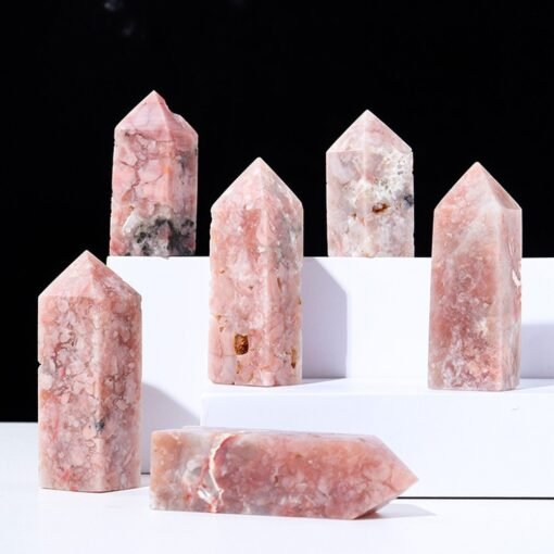 Pink Agate Crystal Tower Pillar Wholesale 102167004