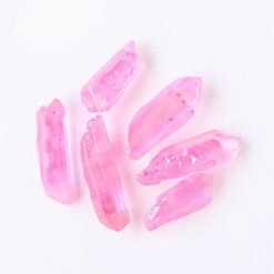 Pink Aura Quartz Double-Terminated Crystal Point Wholesale 102226002