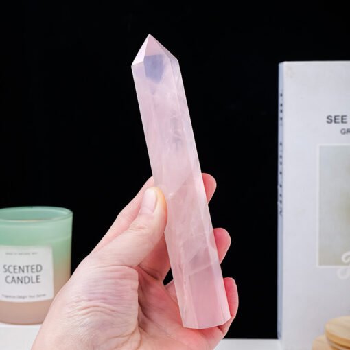 Pink Rose Quartz Crystal Tower Pillar Wholesale 102067004