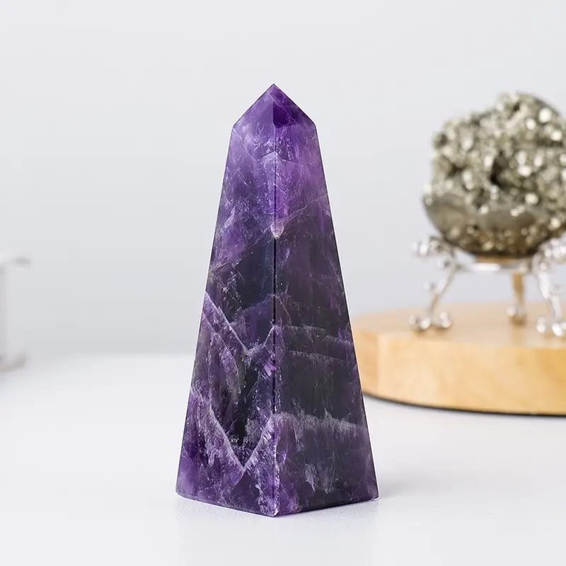 Amethyst Tower 3.94 in Purple 1.38 in