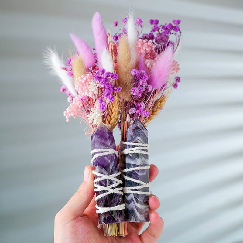 Amethyst Tower 2.36 in Purple 0.63 lb 2