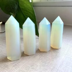 White Opal Crystal Tower Pillar Wholesale 102136001