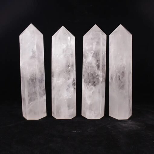 White Quartz Crystal Tower Pillar Wholesale 102233005