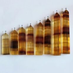 Yellow Fluorite Crystal Tower Pillar Wholesale 102135002