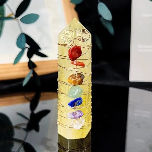 Citrine Super 7 Crystal Tower Pillar Wholesale 102055004