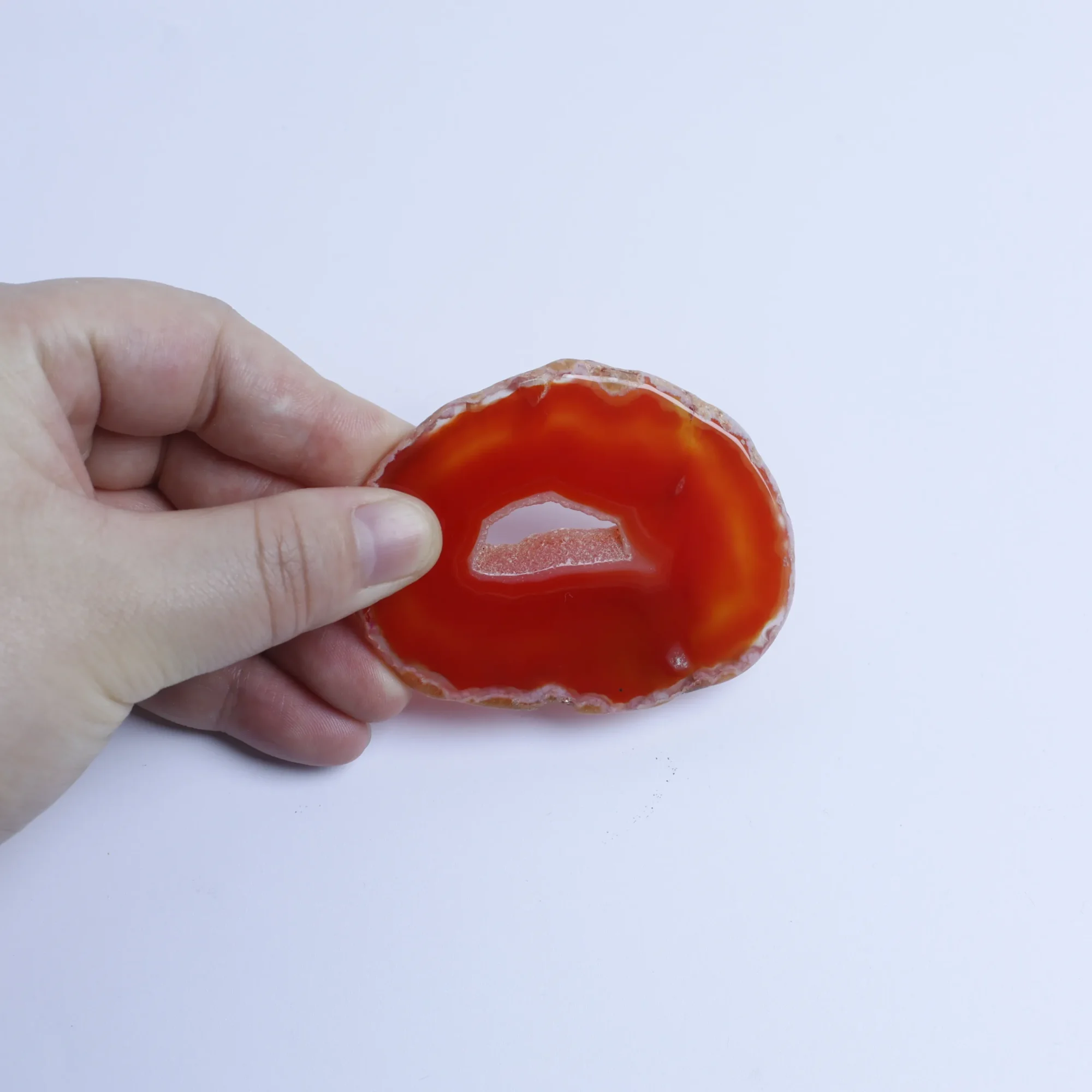 6-Color Dyed Drilled Agate Geode Slices Pendants-039014702-0