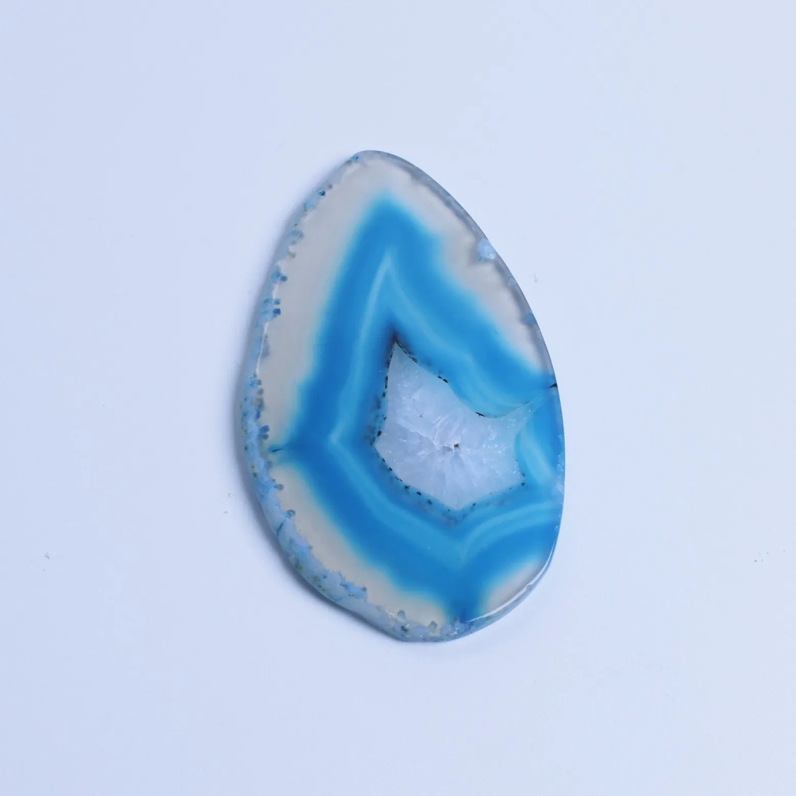Blue-Color Small Agate Slices Pendants-03501380104