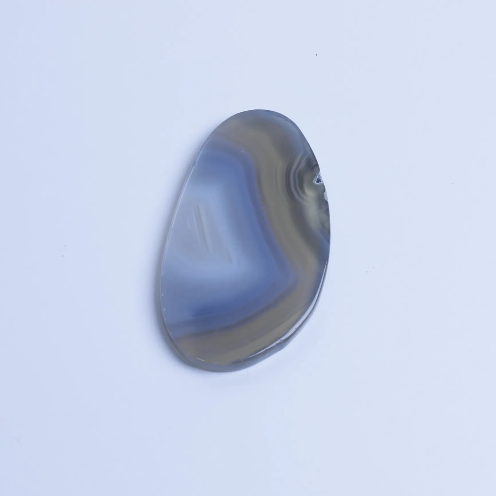 Gray-Color Small Agate Slices Pendants-03501380107