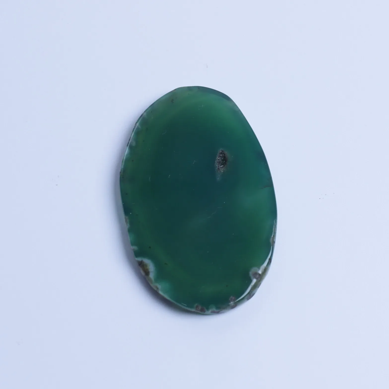 Green-Color Drilled Agate Slices Pendants-03501380105