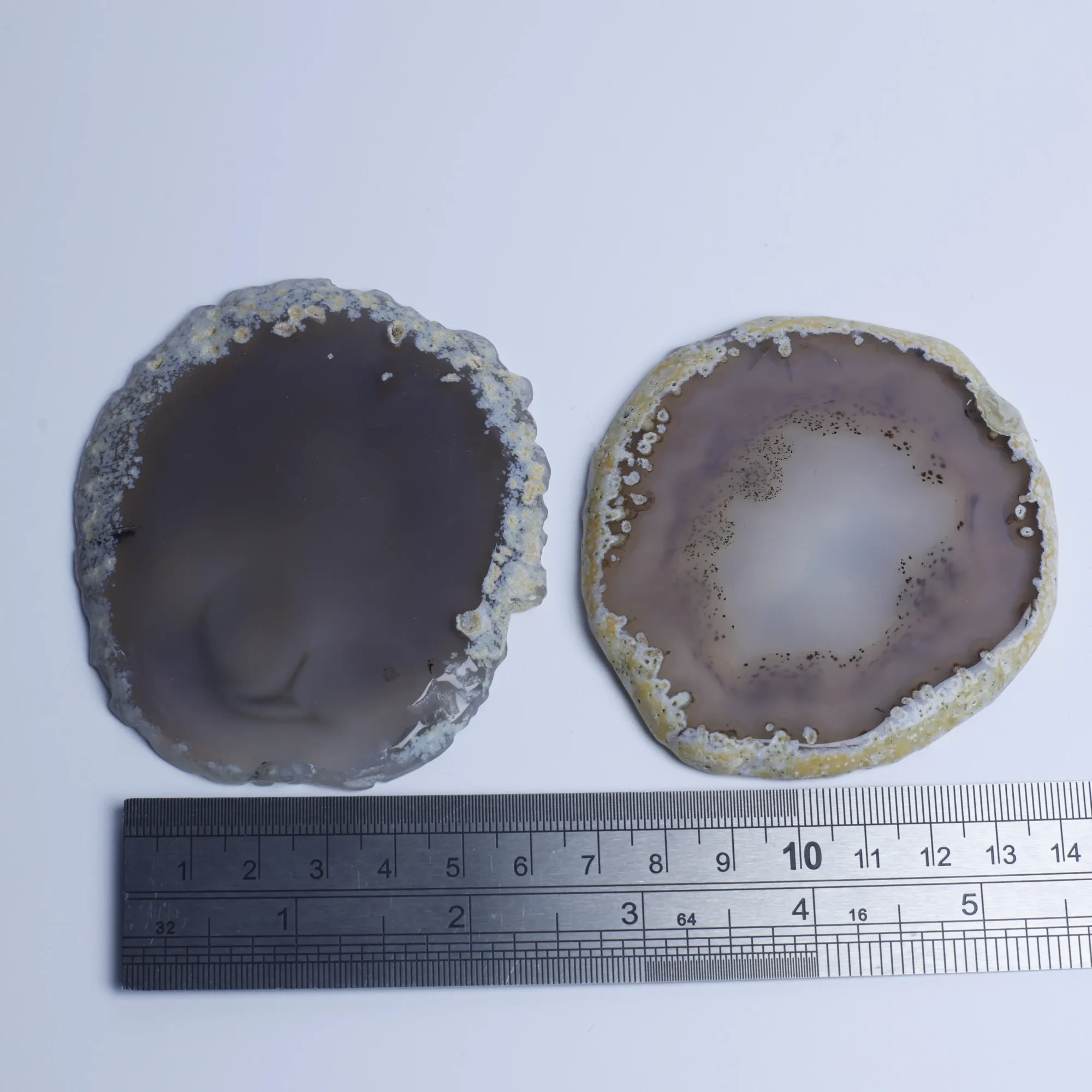 Natural Brazilian Agate Slices (2.4–3.1 in)-020017902-1