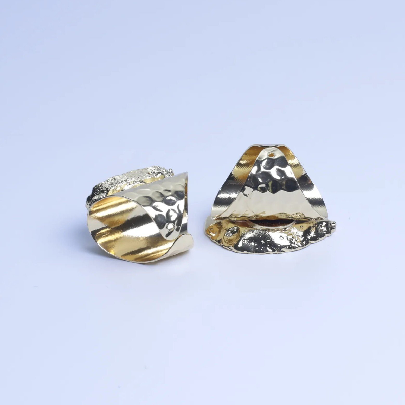 Natural Brazilian Geode Druzy Agate Slice Adjustable Ring-033011302-4