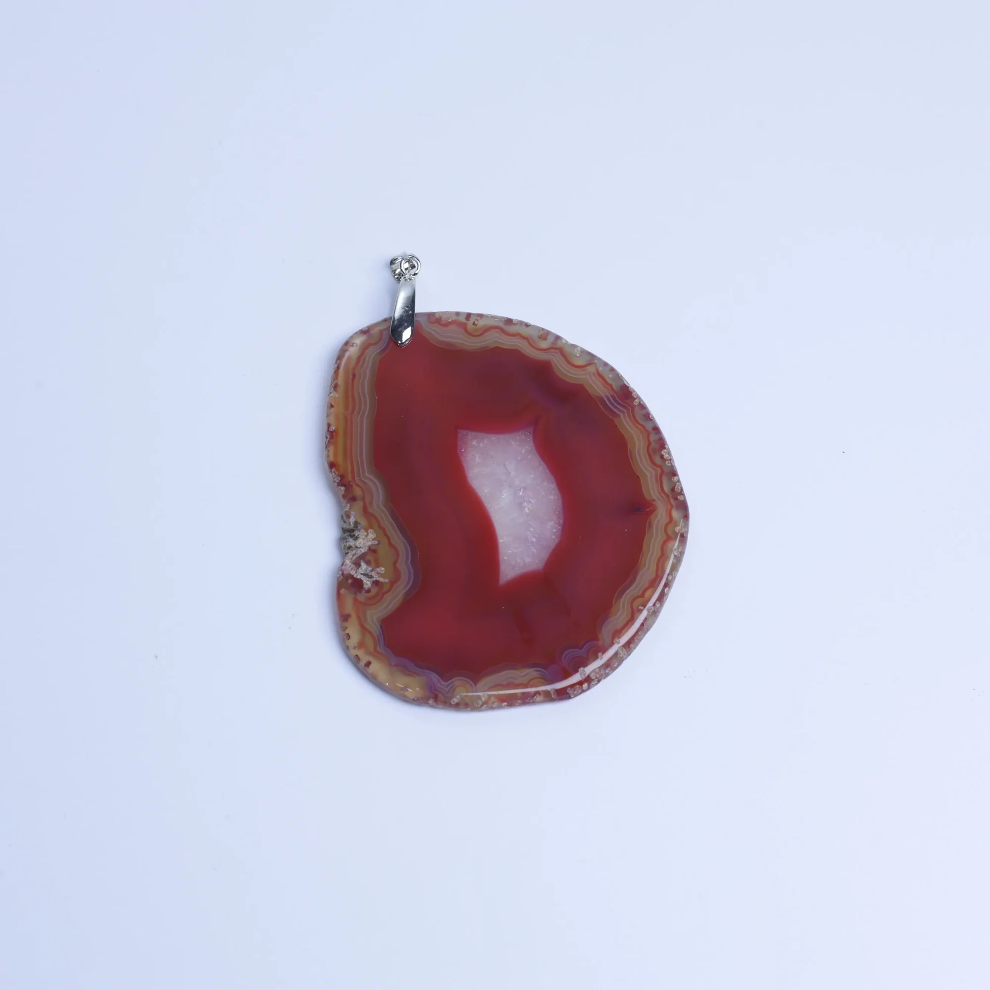 Red-Color Agate Slice Pendants-02701470103