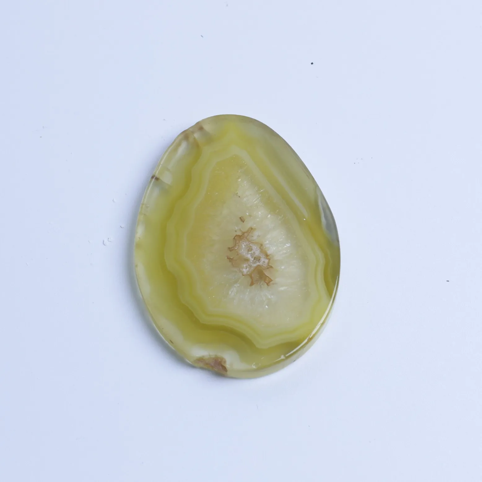 Yellow-Color Small Agate Slices Pendants-03501380106