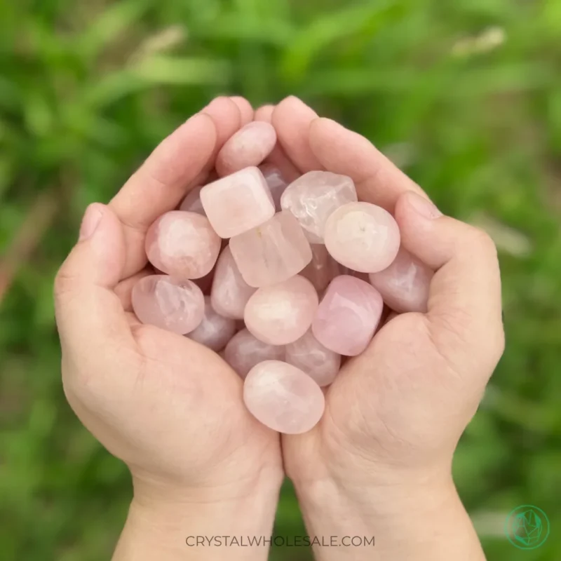 Rose Quartz Healing Rolling Stone