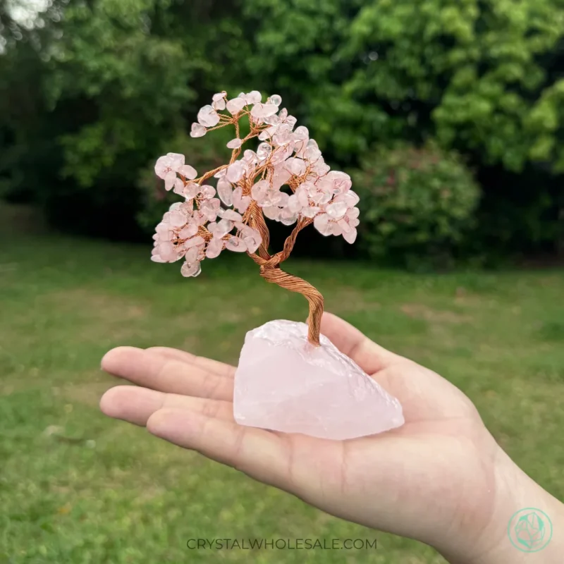 Rose Quartz Tree Decor